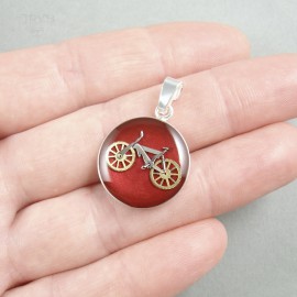 Red bicycle pendant from...
