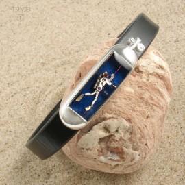 Hand made men's diver bracelet