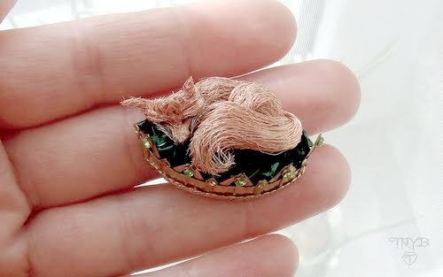 lisek miniatura z drucików nawojowych