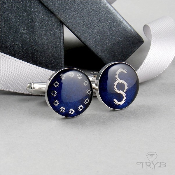 Spinki do mankietów z motywem europejskim