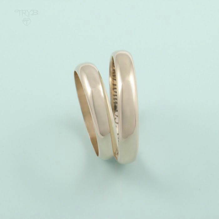 Piękne złote obrączki na wymiar