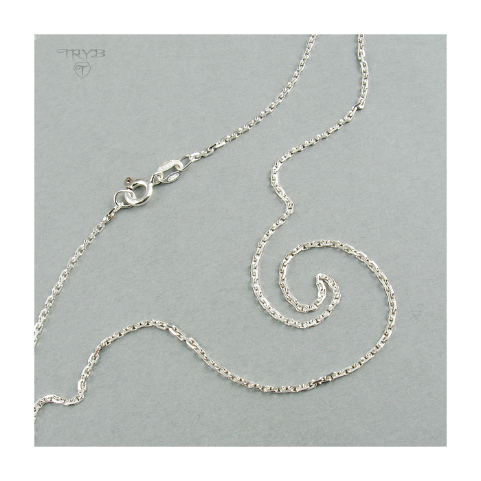 Łańcuszek ankier diamentowany ze srebra - obrazek 3