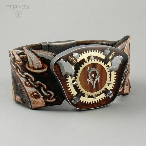 For the horde masywna bransoleta męska zrobiona na zamówienie indywidualne