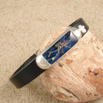 Ręcznie robiona męska bransoleta z nurkiem