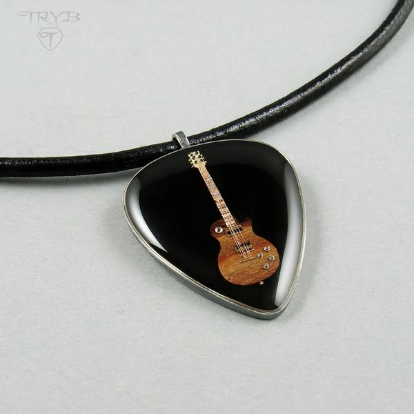 męski naszyjnik gitara elektryczna les Paul Gibson