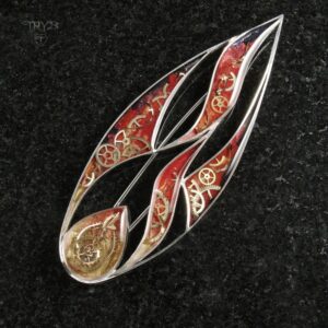 Ognista broszka PŁOMIEŃ WIARY