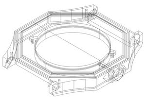 Autorski projekt koperty zegarka naręcznego