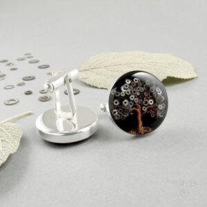 Spinki do mankietów drzewa 