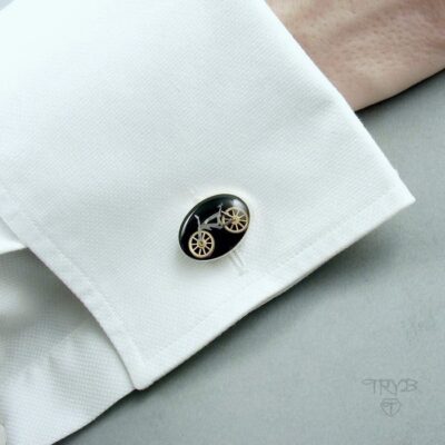 Rowerowe spinki do mankietów