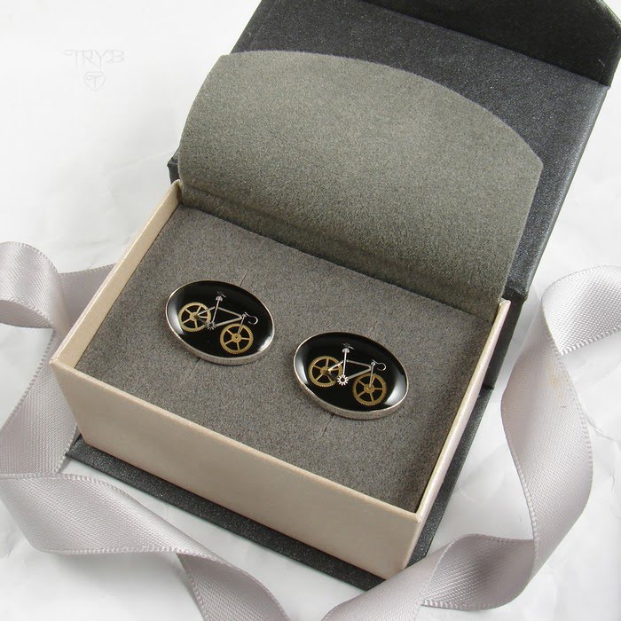 Artystyczne spinki do mankietów na prezent