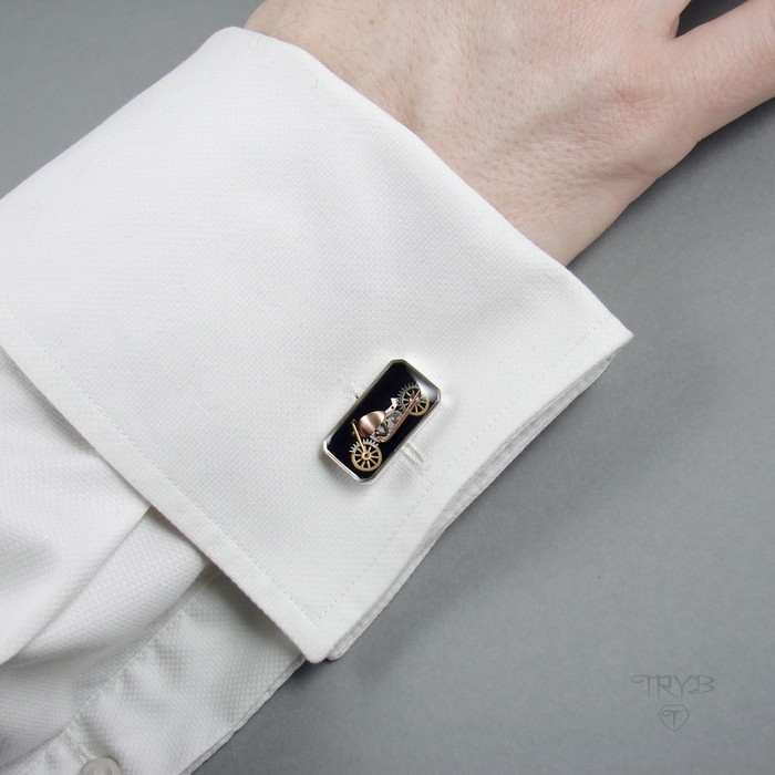 Elegancka męska biżuteria artystyczna