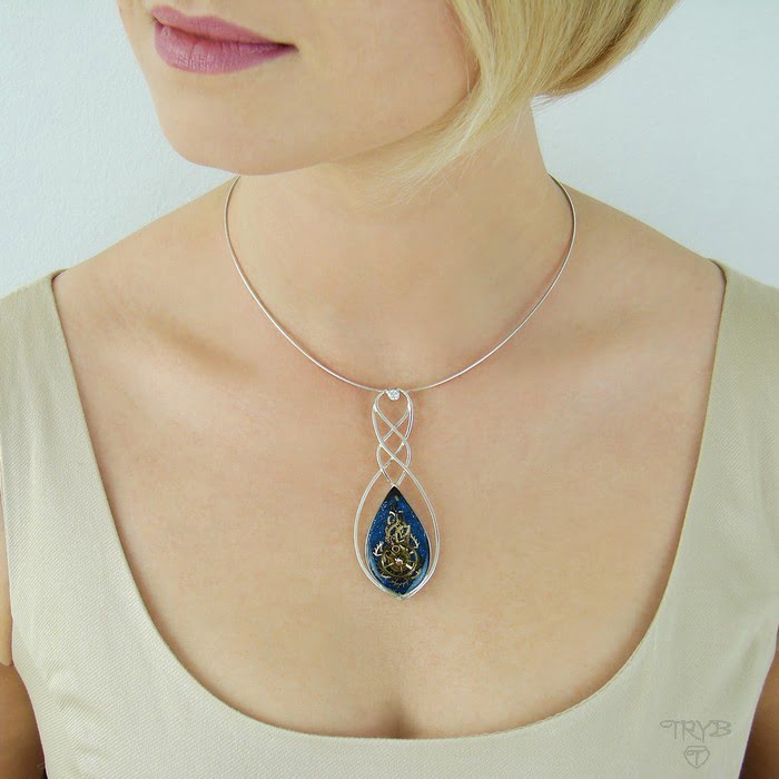 Ręcznie robiony wisior astronomiczny o relacjach gwiazd