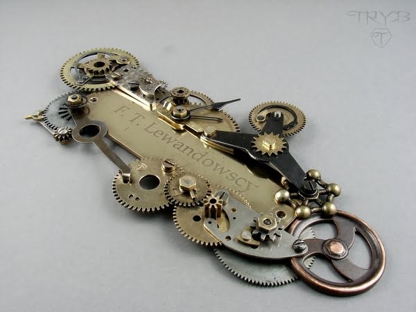 Tabliczka na drzwi mieszkania steampunk