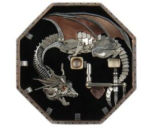 Unikatowa ręcznie robiona tarcza do zegarka męskiego