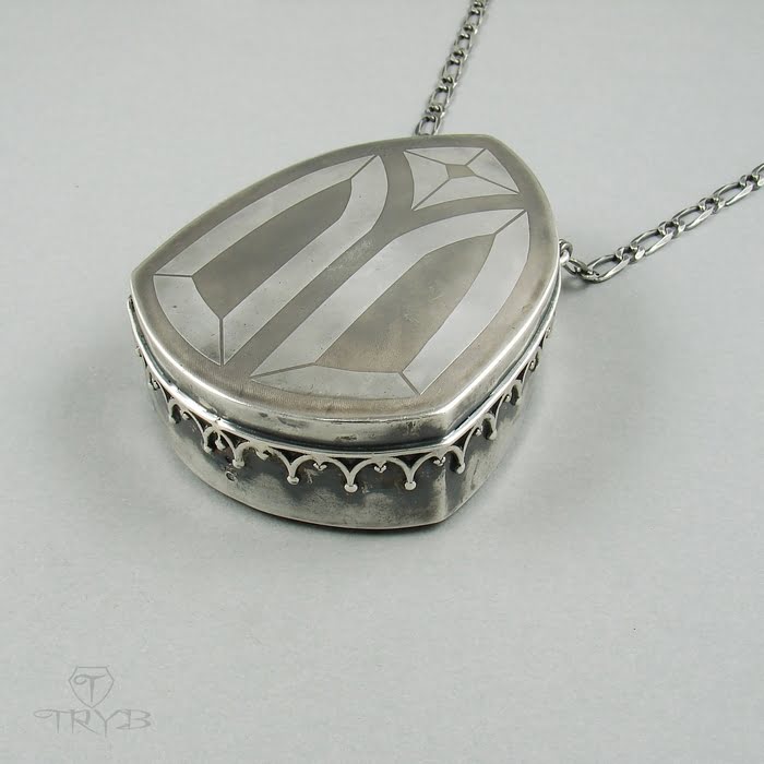 Ręcznie robiony naszyjnik ze srebra