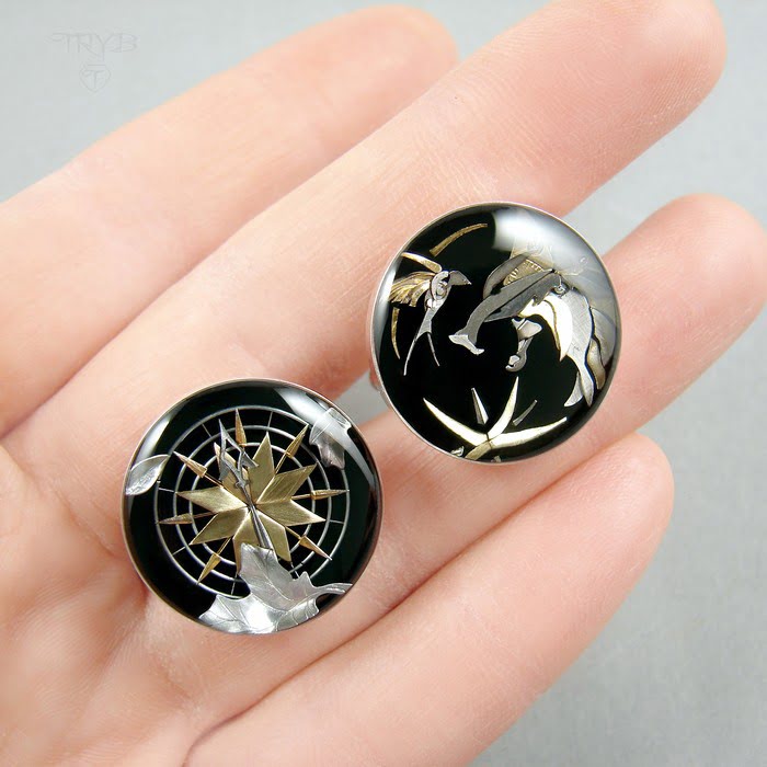 Wiedźmin & Pocahontas - wyjątkowe spinki do mankietów z różnymi motywami