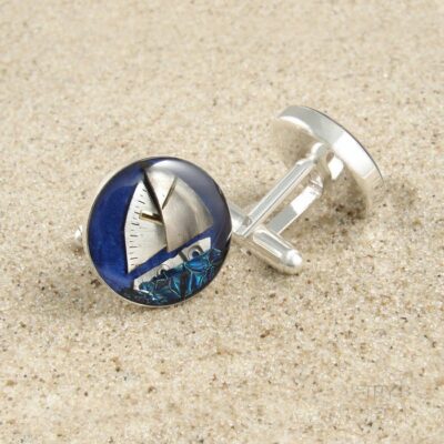 Żaglówki spinki do mankietów