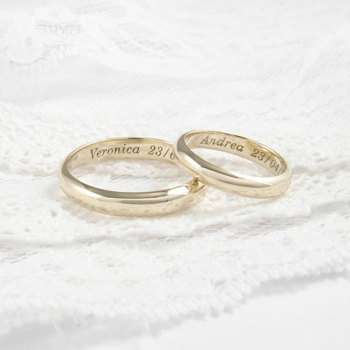 Luksusowe solidne obrączki ślubne ze złota