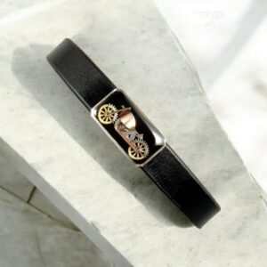 Męska bransoleta motocykl Cruiser z części zegarków