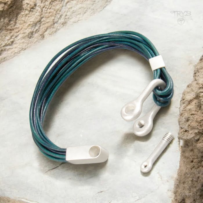 Bransoletka z zapięciem szeklą ze srebra