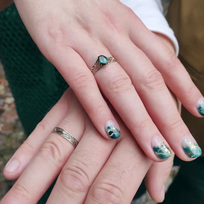 Elfickie obrączki ślubne z białego złota na zamówienie