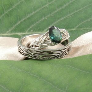 Elfickie obrączki z białego złota na zamówienie