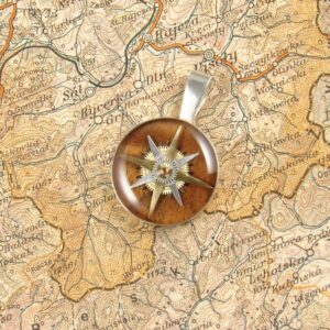 Zawieszka na szyję róża wiatrów