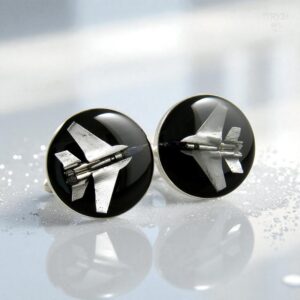 Spinki do koszuli dla pilota F-15 Eagle Spinki do mankietów myśliwce F-15 Eagle