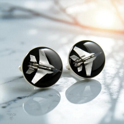 Spinki do mankietów odrzutowce F-15