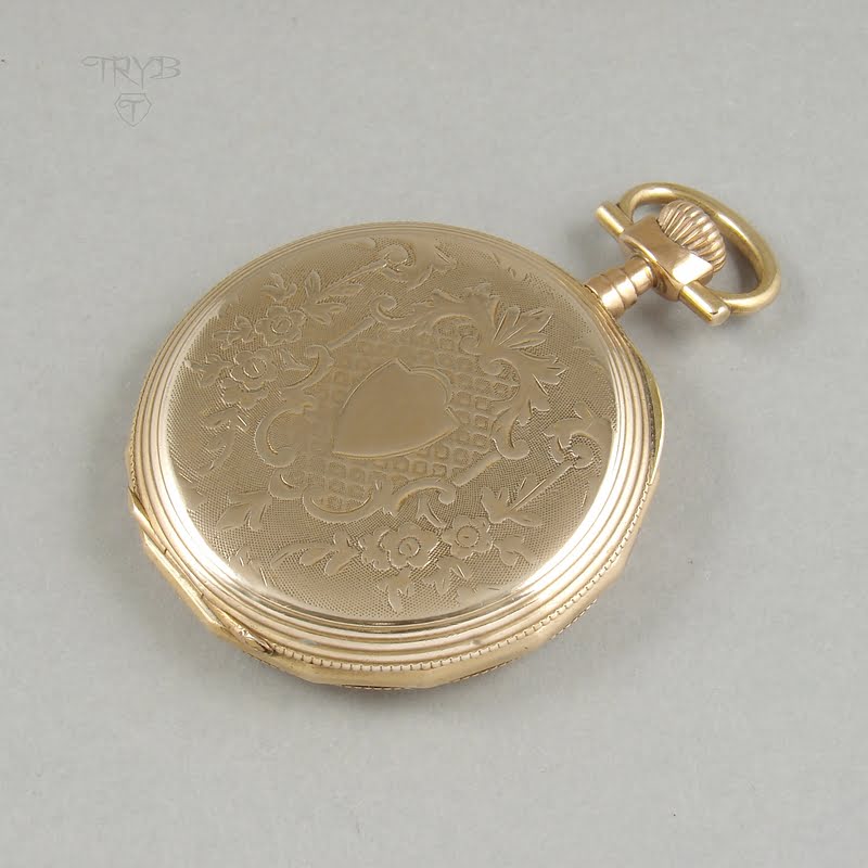 Piękny wisior na szyję z koperty starego zegarka kieszonkowego