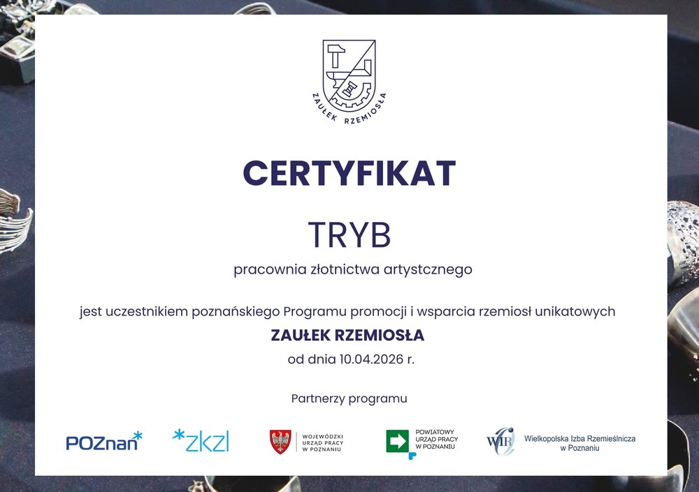 Artystyczna pracownia złotnicza w Zaułku Rzemiosła